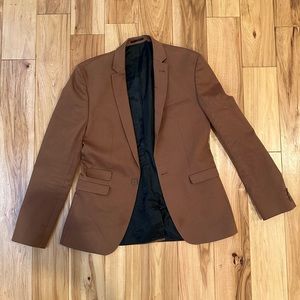 Super Skinny Fit Brown Blazer